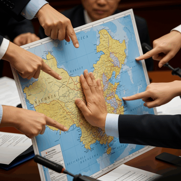 Illustration for: China Denies Conspiracy Allegations
