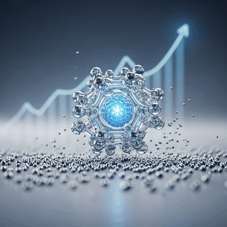 Illustration for: Innovative Catalyst Reduces Platinum Use