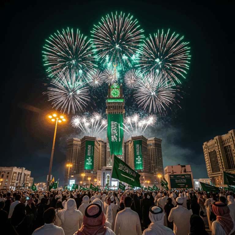 Illustration for: Saudi Arabia's 95th National Day: A Spectacular Celebration