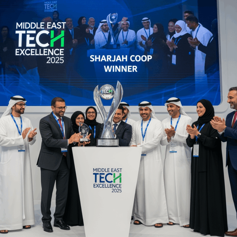 Illustration for: Sharjah Coop Wins at Middle East Tech Excellence 2025