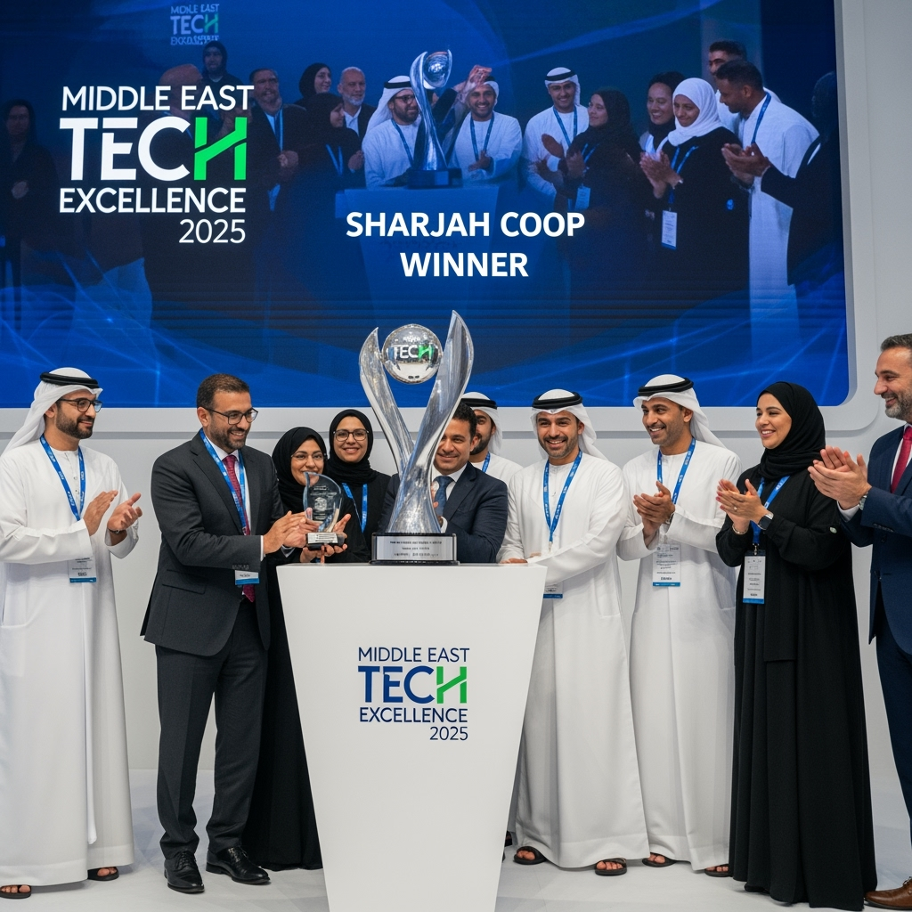 Illustration for: Sharjah Coop Wins at Middle East Tech Excellence 2025
