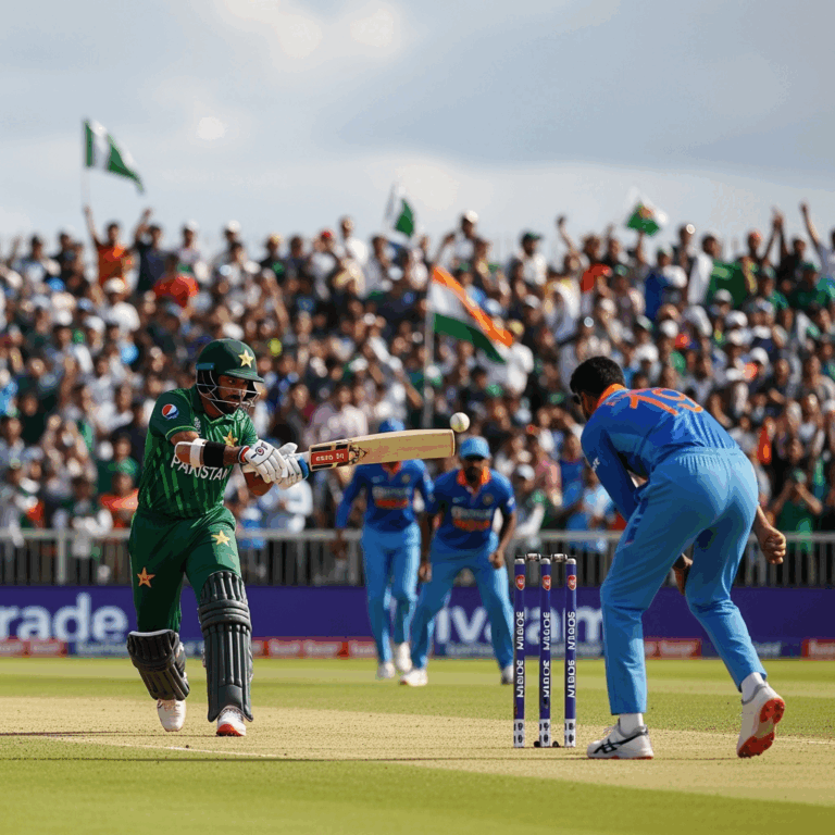 Illustration for: Asia Cup Final: Pakistan vs India Showdown