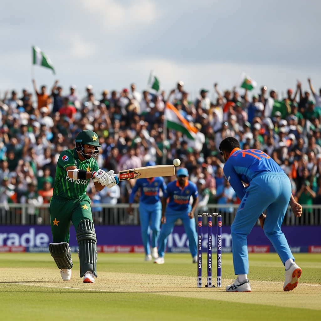 Illustration for: Asia Cup Final: Pakistan vs India Showdown