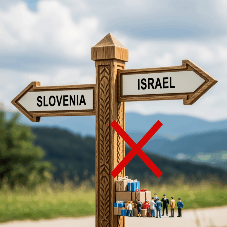 Illustration for: Slovenia's Ban on Israeli Ministers and Goods