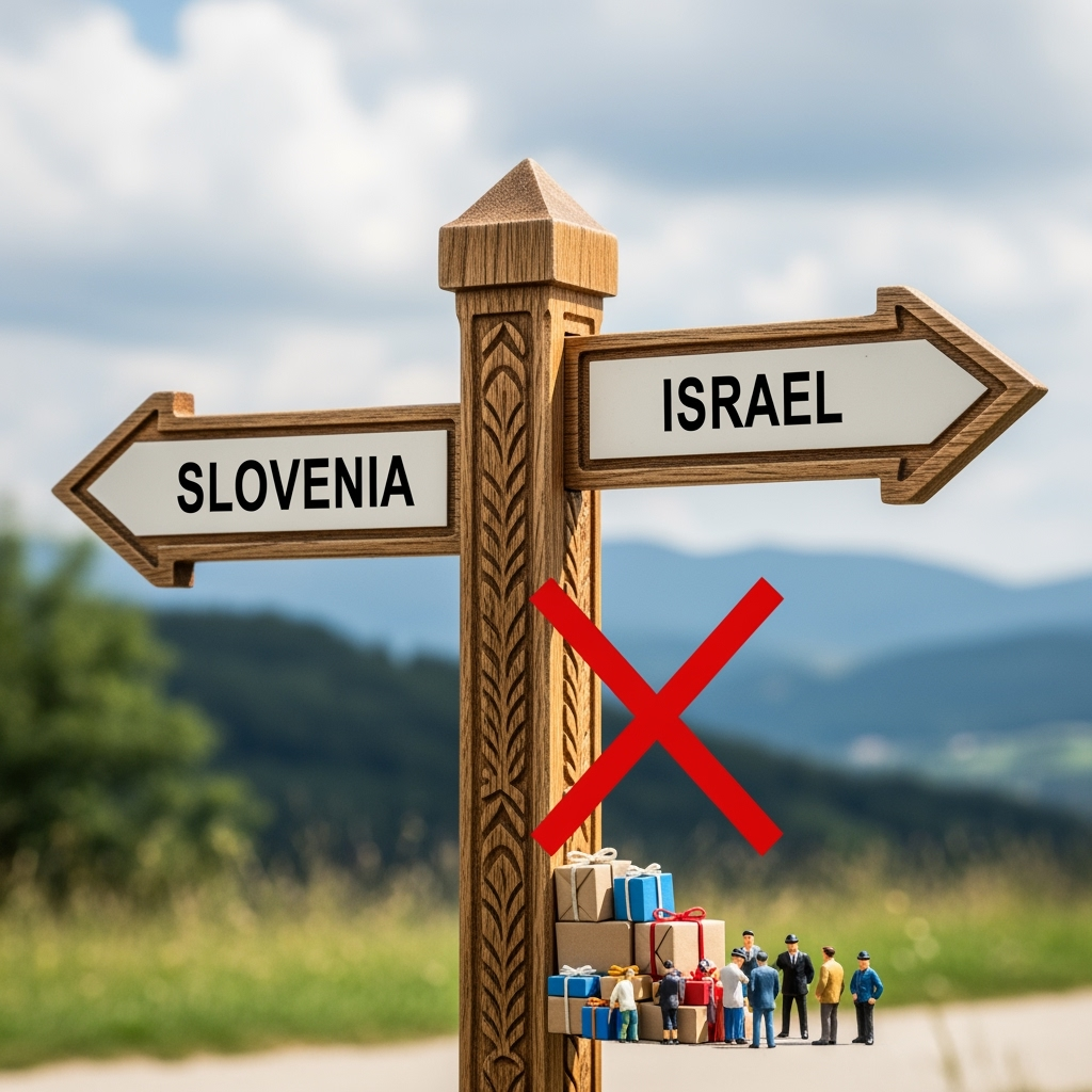 Illustration for: Slovenia's Ban on Israeli Ministers and Goods