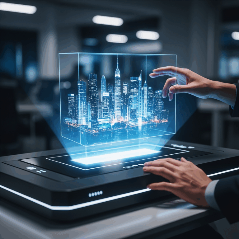 Illustration for: Revolutionary Holographic OLED Display Technology