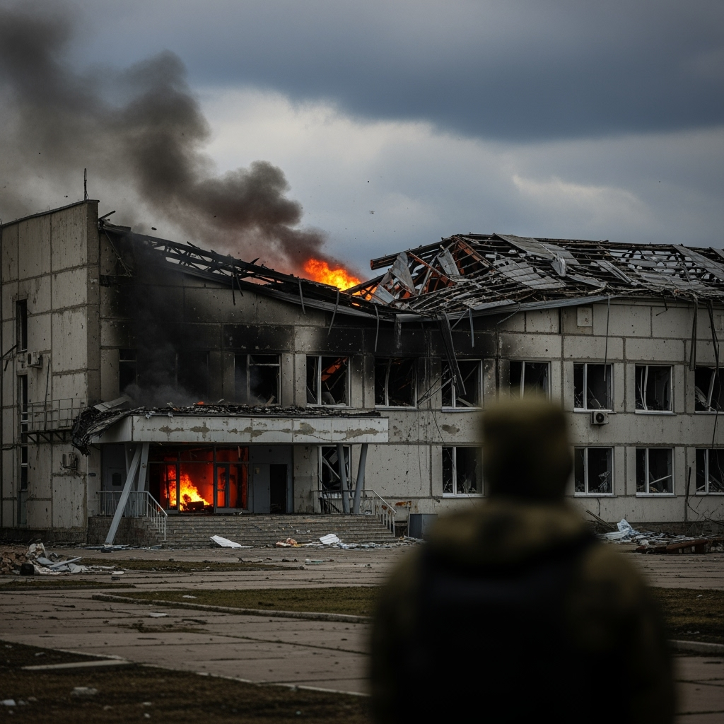 Illustration for: Zaporizhzhia Nuclear Plant Training Center Attacked