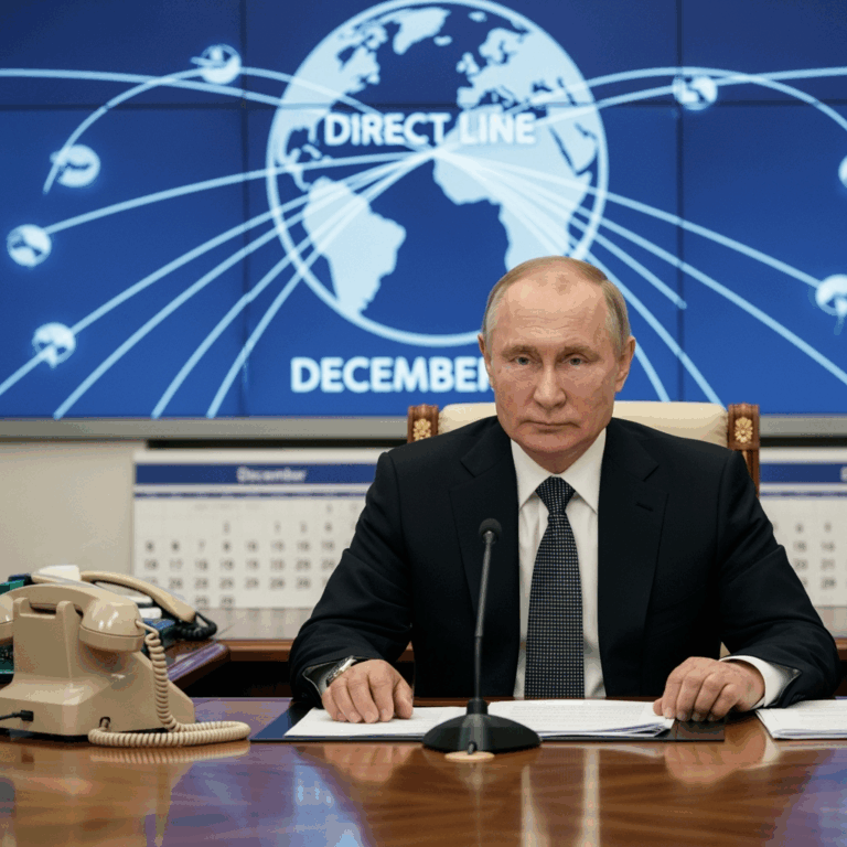 Illustration for: Putin's Direct Line Planned for December