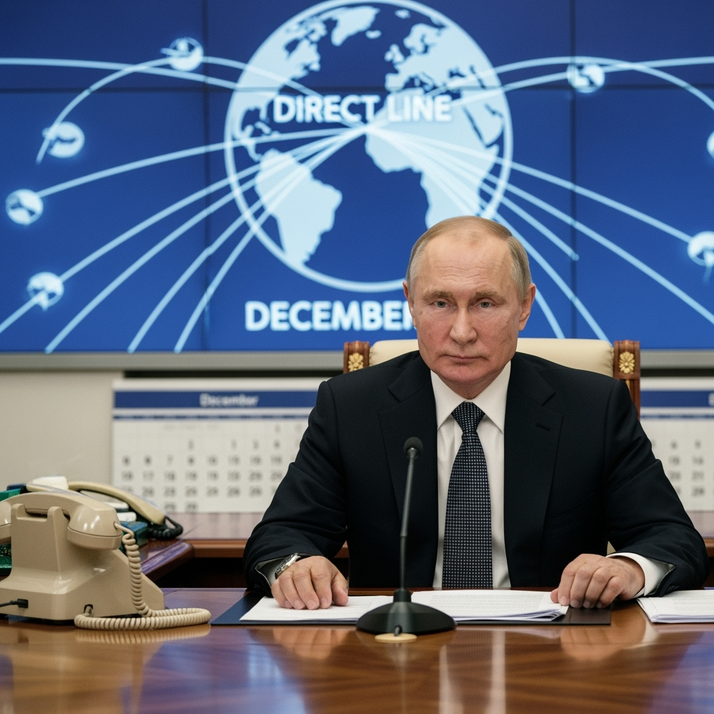 Illustration for: Putin's Direct Line Planned for December