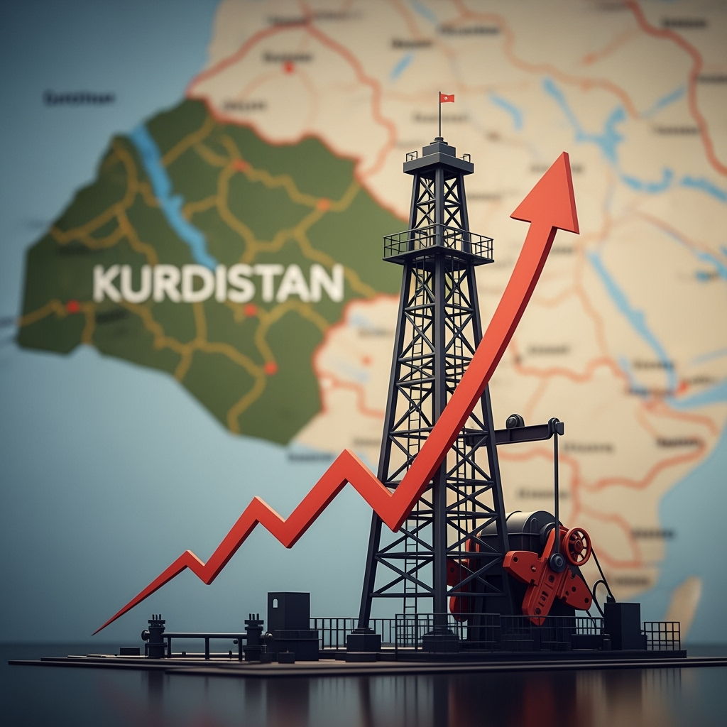 Illustration for: Oil Prices Rise as Kurdistan Export Deal Stalls