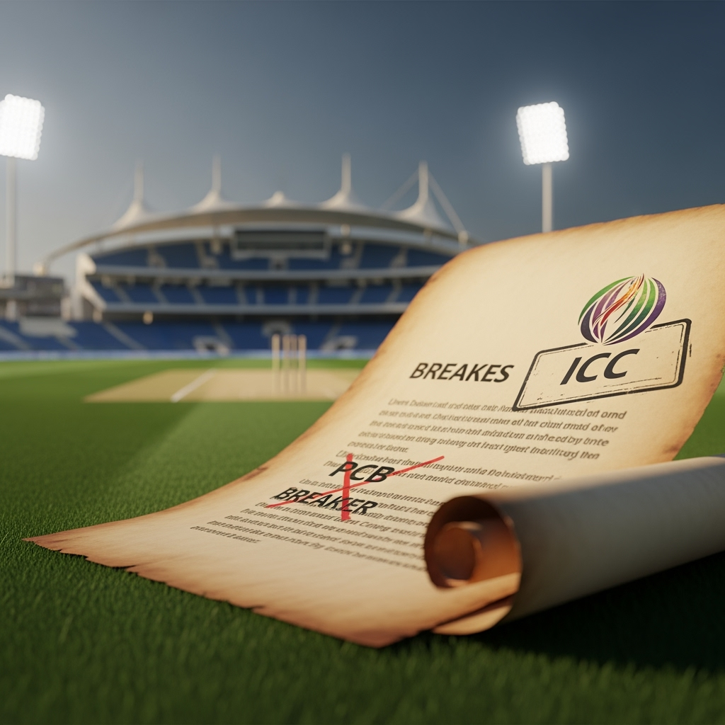 Illustration for: ICC Criticizes PCB for Breaches During UAE Match