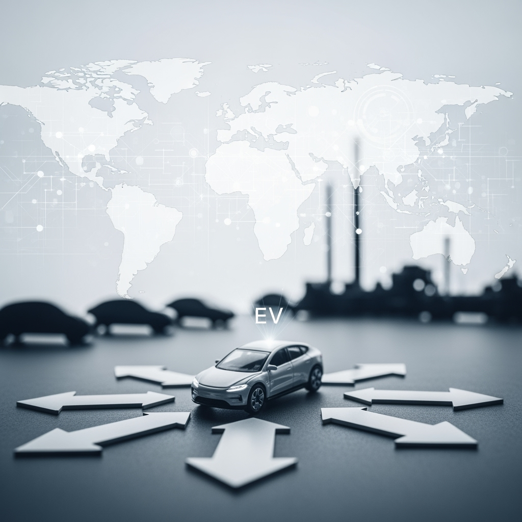 Illustration for: Auto Industry Reorients Amid Global Shifts