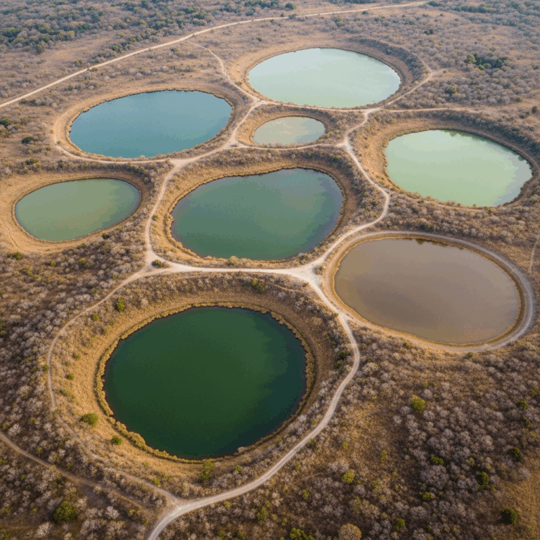 Illustration for: The Invisible Eyes: Volcanic Lakes Near Managua