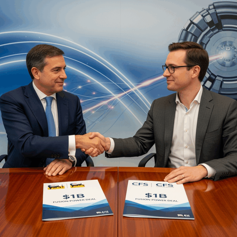 Illustration for: Eni & CFS Sign $1B Fusion Power Deal