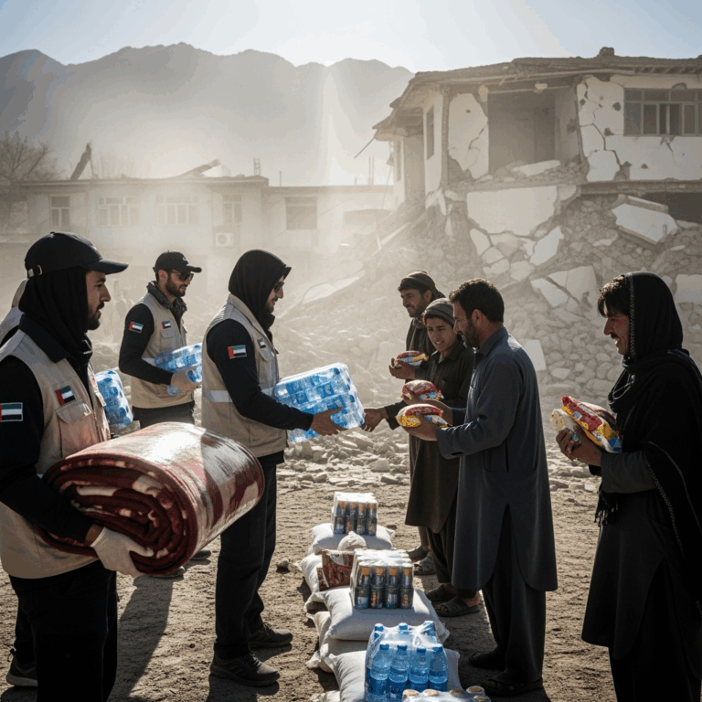 Illustration for: UAE Supports Afghanistan After Devastating Earthquake