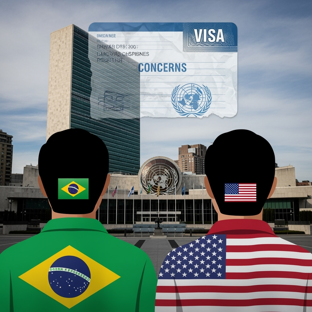 Illustration for: Brazil, US Visa Concerns at UN Assembly