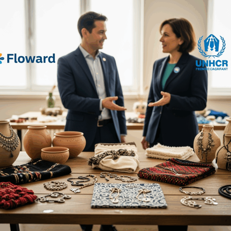 Illustration for: Floward Partners with UNHCR to Support Refugee Artisans