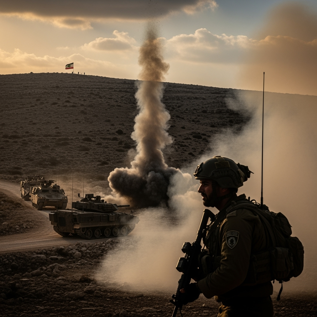 Illustration for: Israeli Attacks Escalate Tensions with Hezbollah