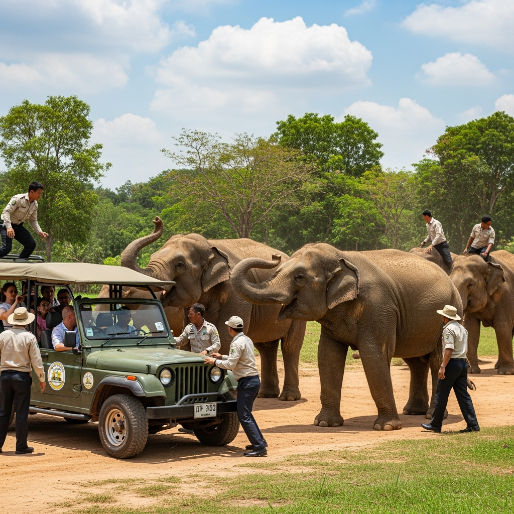 Illustration for: Incident at Safari World Bangkok Zoo