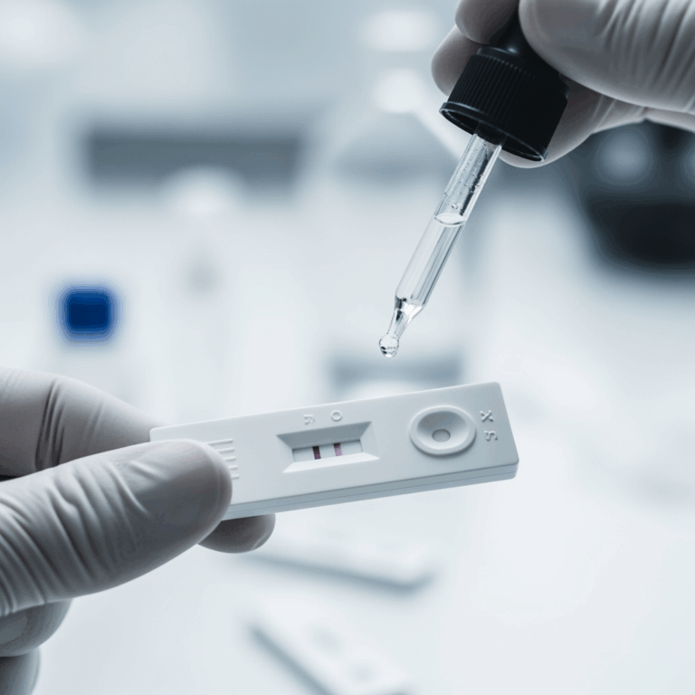 Illustration for: Rapid Blood Test Device Enhances Diagnosis