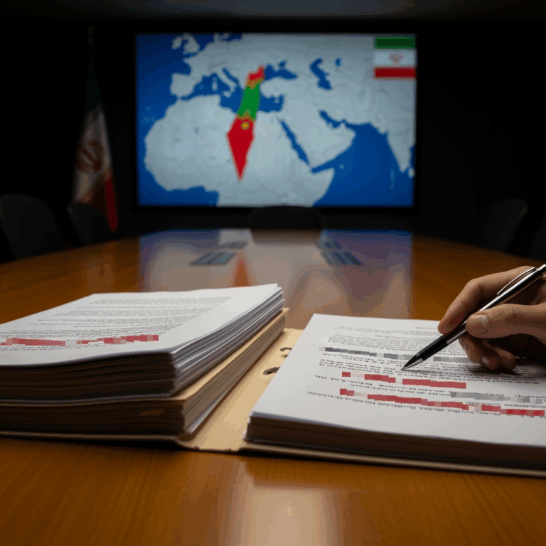 Illustration for: Iran Reveals Secret Israeli Nuclear Documents