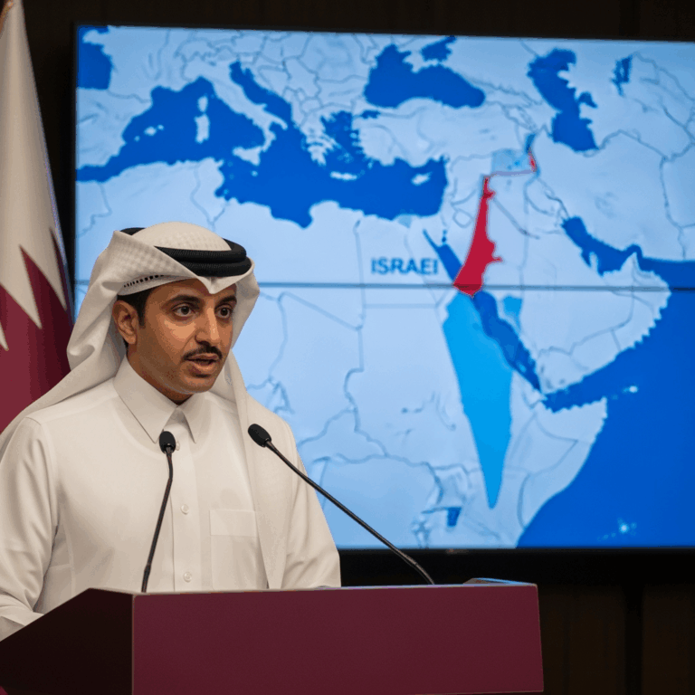 Illustration for: Qatar Responds to Israeli Aggression