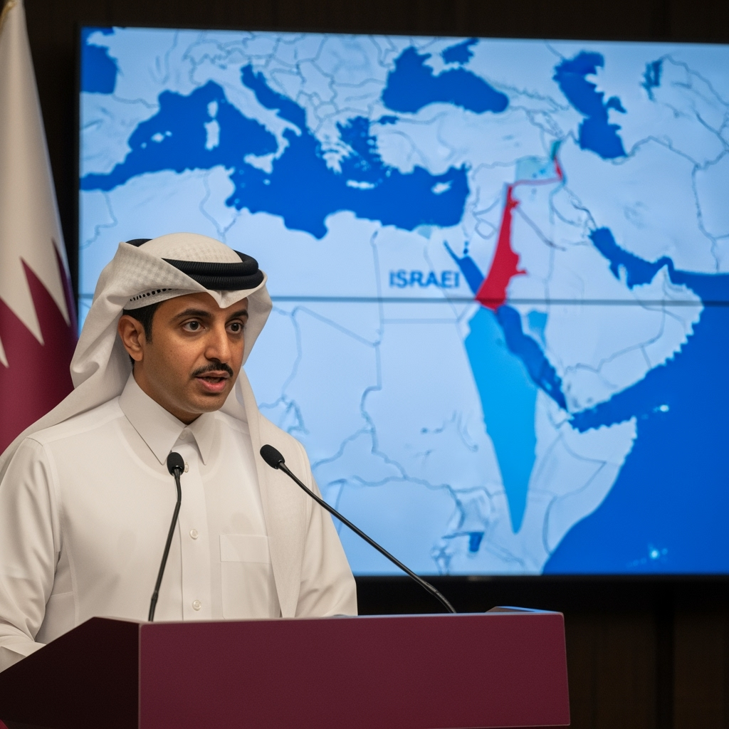 Illustration for: Qatar Responds to Israeli Aggression