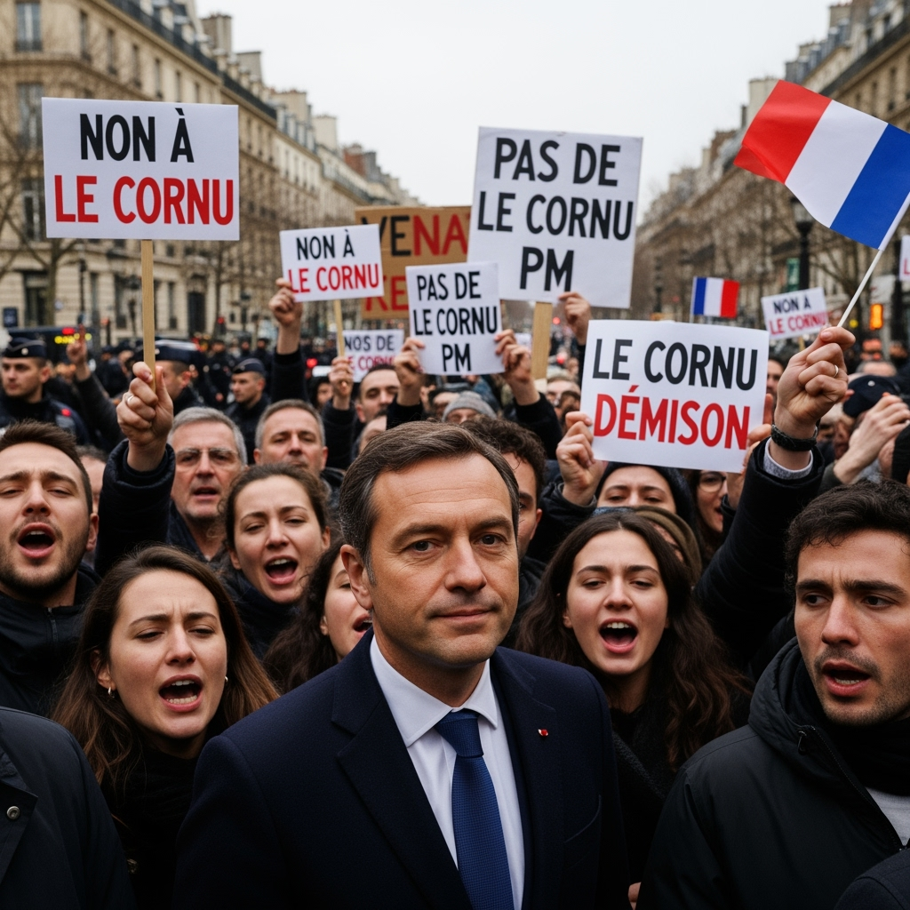 Illustration for: Lecornu Faces Protests as New French PM