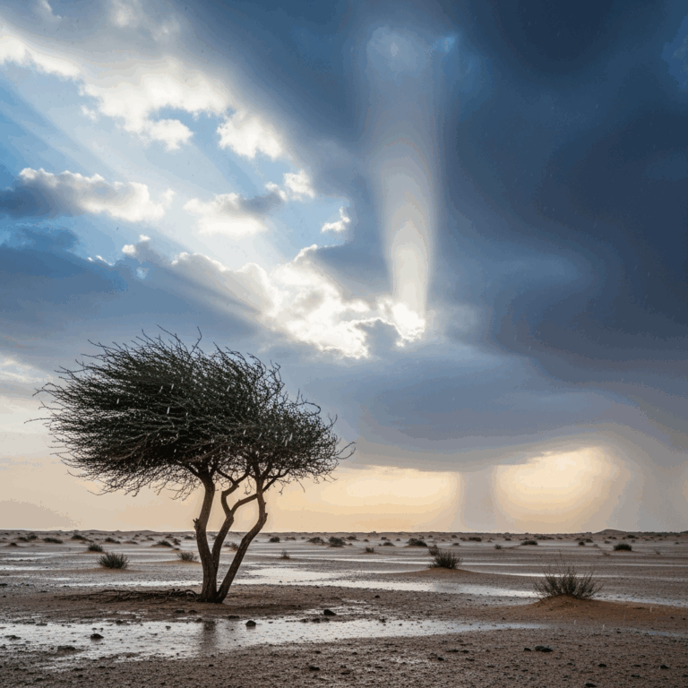 Illustration for: UAE Weather: Cooler Start with Rain Expected