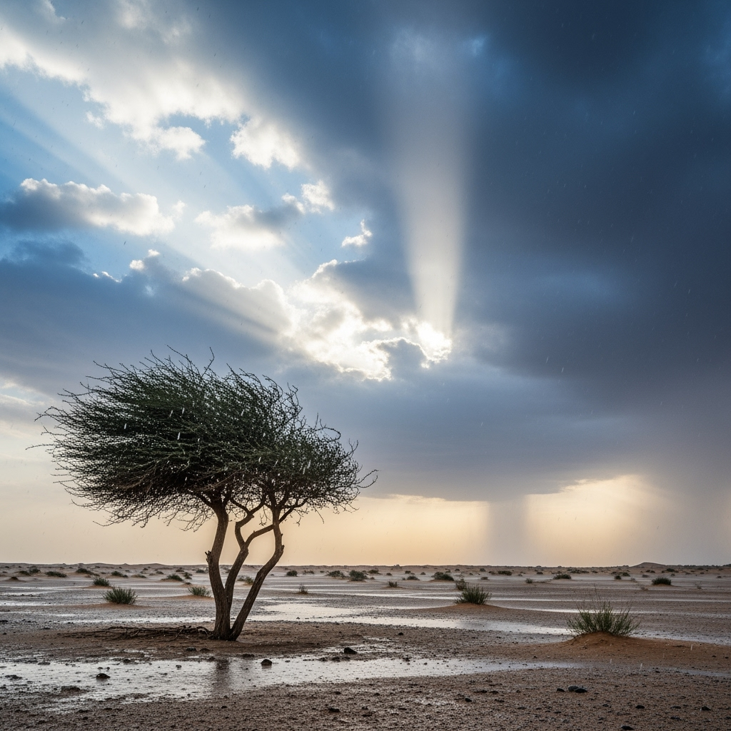 Illustration for: UAE Weather: Cooler Start with Rain Expected