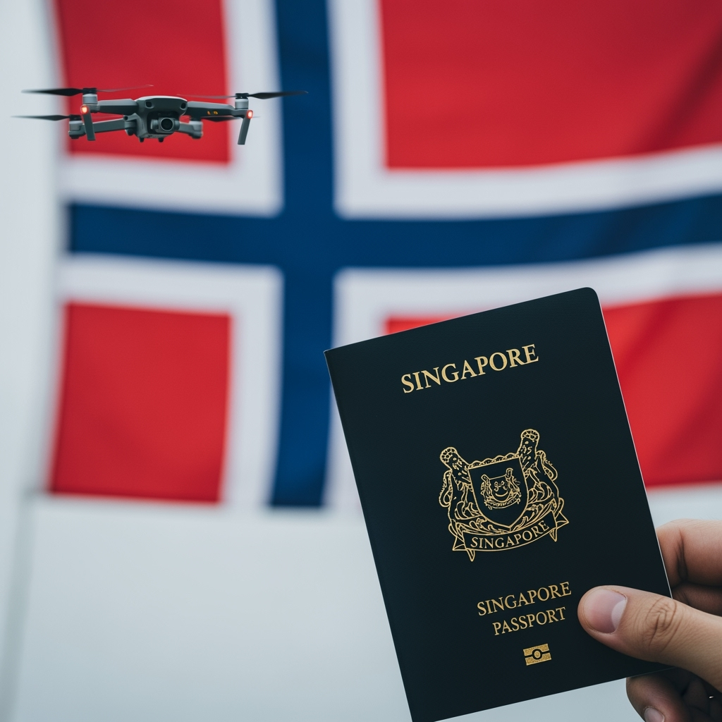 Illustration for: Norway May Deport Singaporeans for Drone Incident