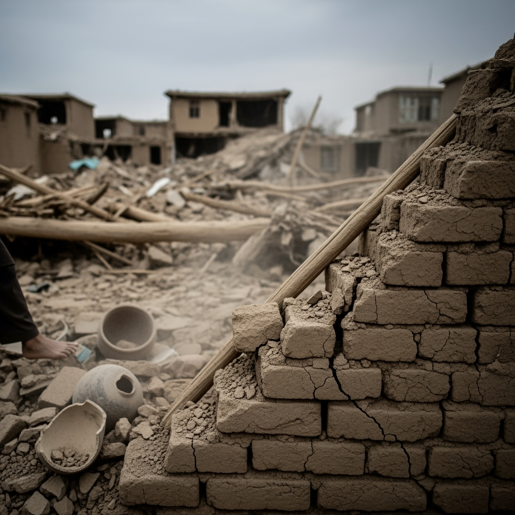 Illustration for: Powerful Earthquakes Shake Afghanistan