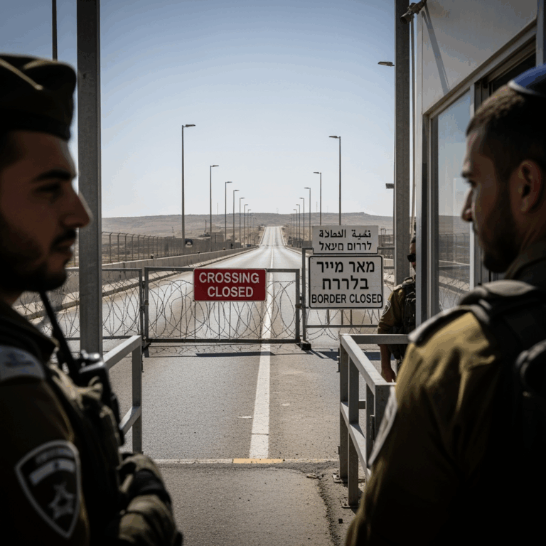 Illustration for: Israel Closes West Bank-Jordan Crossing After Attack