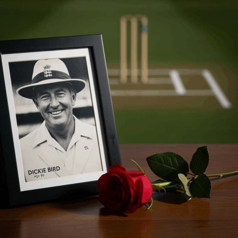 Illustration for: Dickie Bird, Iconic Cricket Umpire, Dies at 92