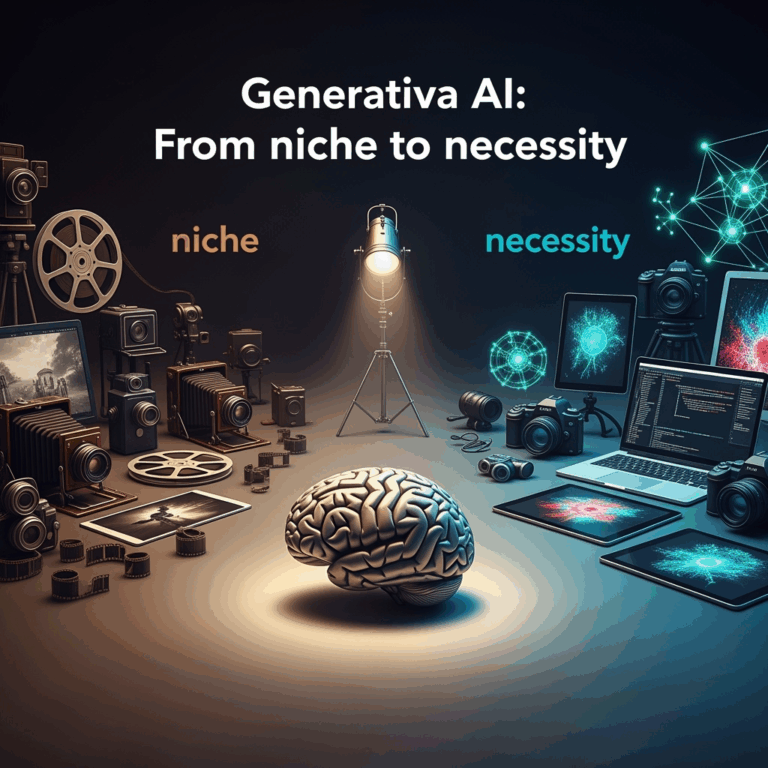 Illustration for: Generative AI: From Niche to Necessity
