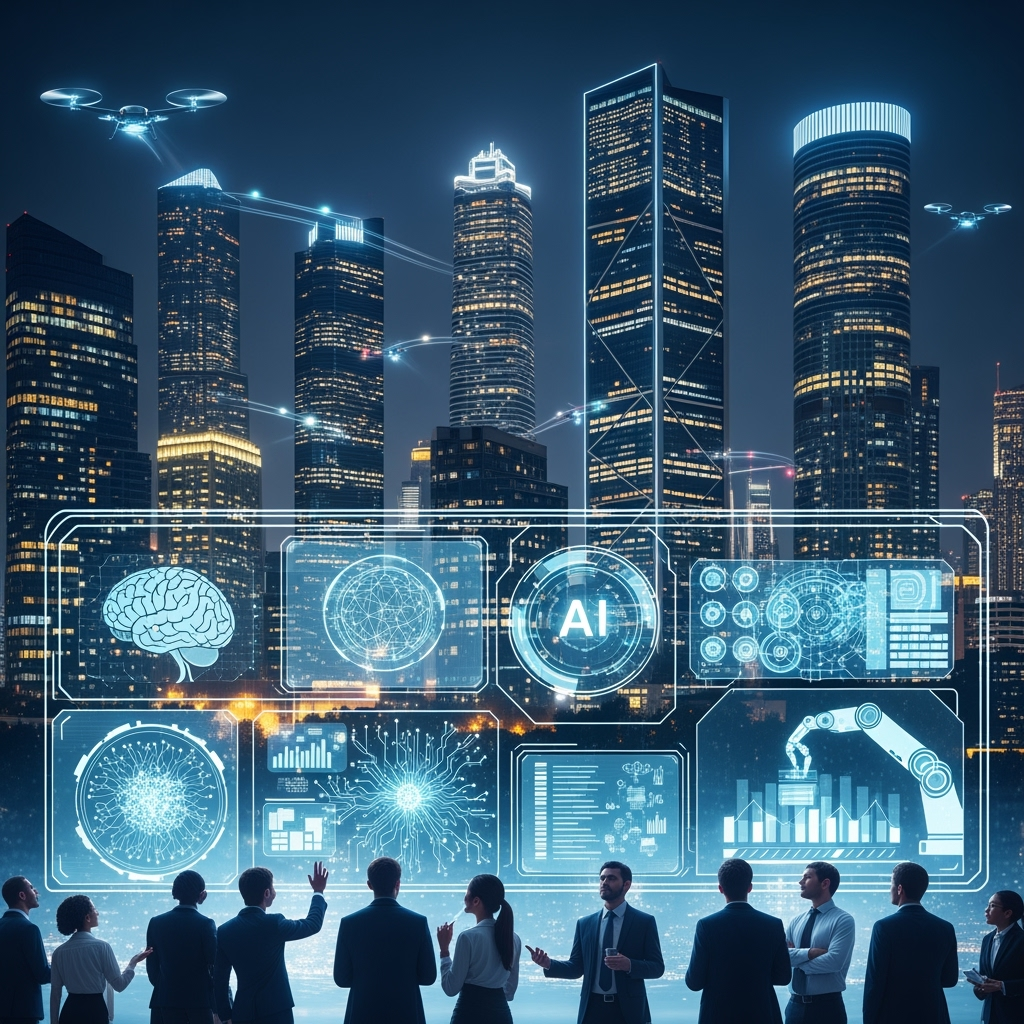 Illustration for: Future Cities Forum Highlights AI Innovations