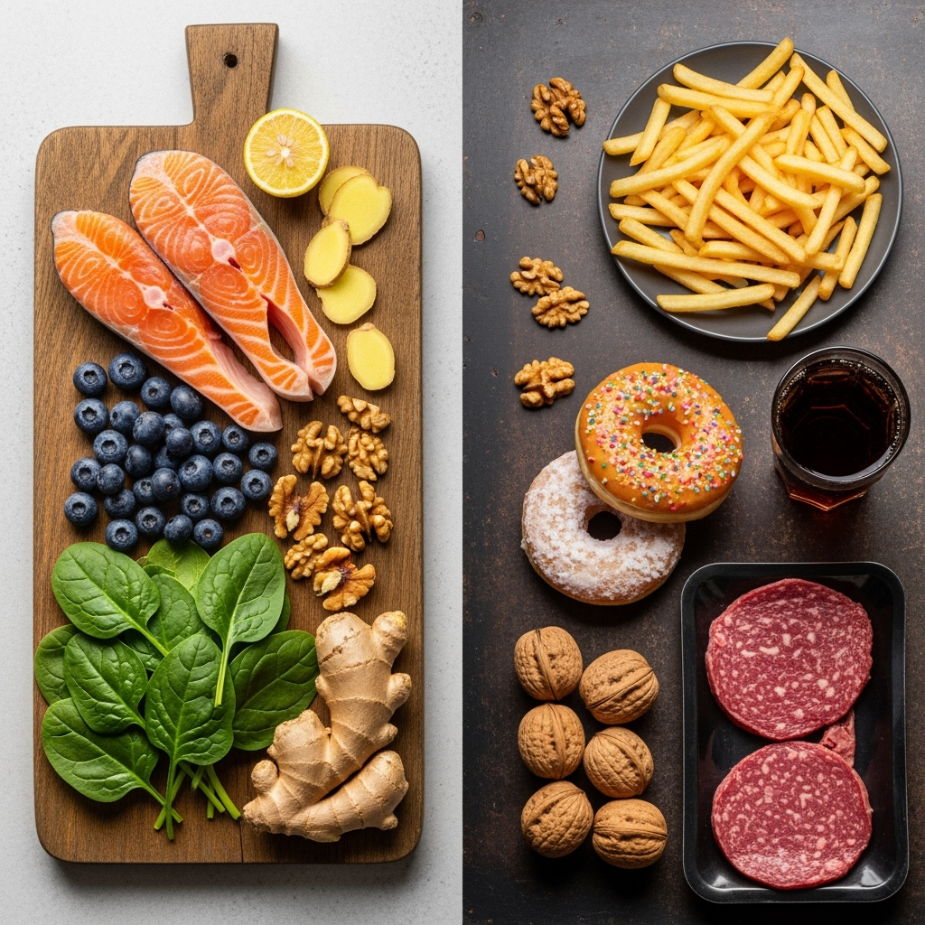 Illustration for: Foods That Help and Harm Arthritis