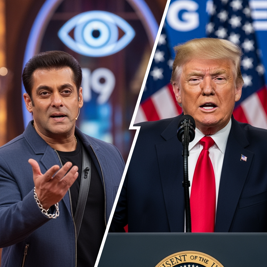 Illustration for: Salman Khan's Sharp Jibe at Trump on Bigg Boss 19