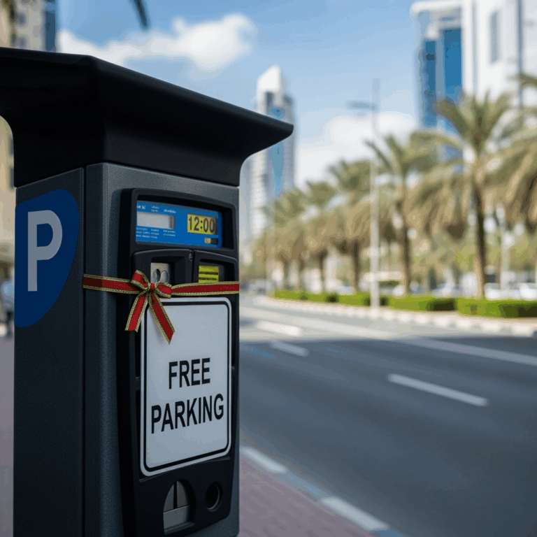 Illustration for: Free Public Parking in Dubai on Prophet's Birthday