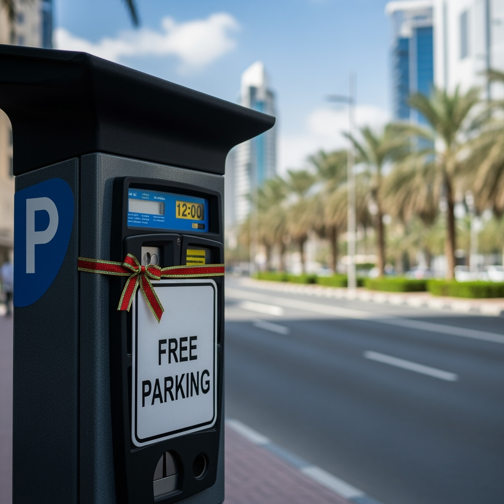 Illustration for: Free Public Parking in Dubai on Prophet's Birthday
