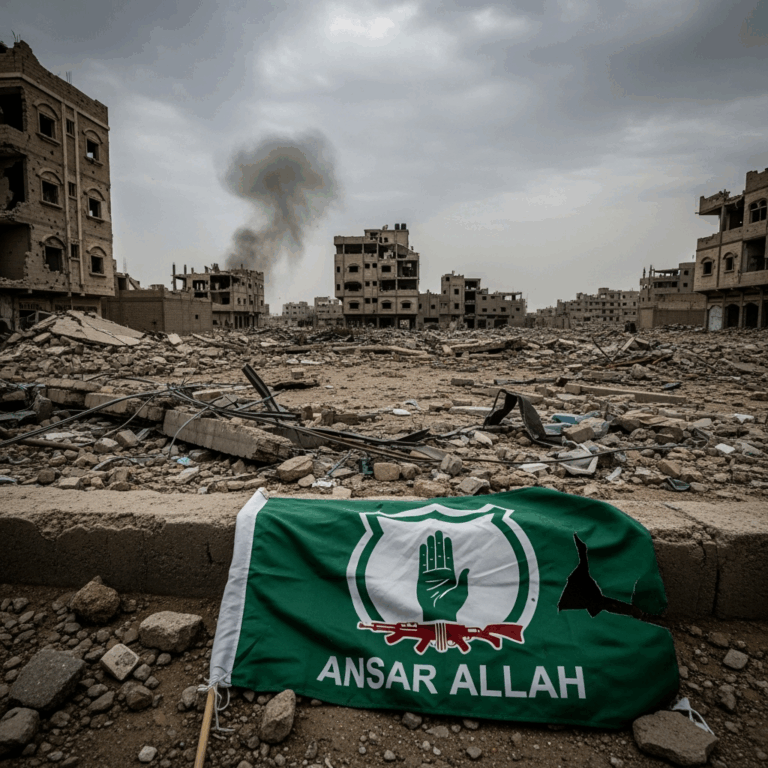 Illustration for: Israeli Airstrikes Target Ansar Allah in Yemen