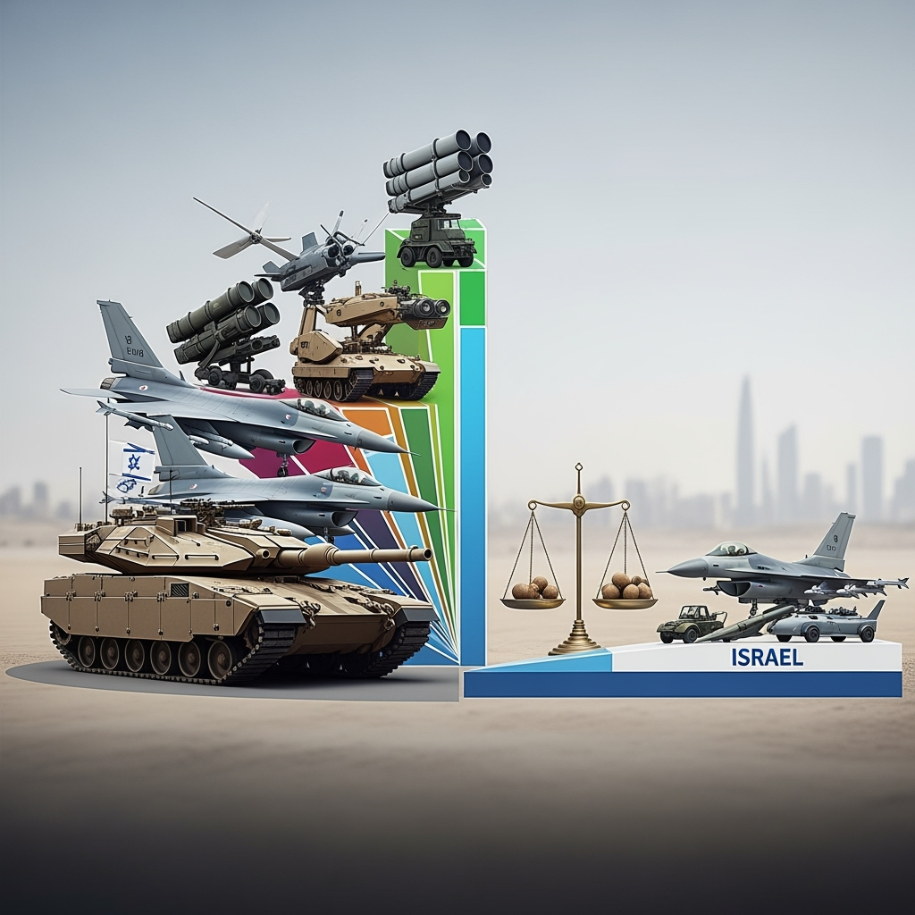 Illustration for: Arab Military Spending vs. Israel 2025