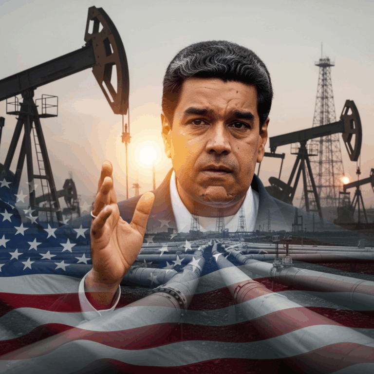Illustration for: Maduro on US Escalation: It's About Oil and Gas