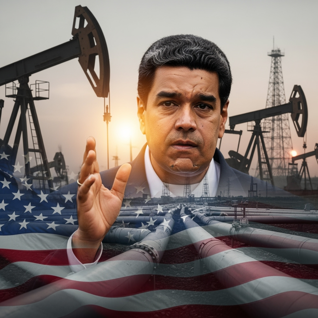 Illustration for: Maduro on US Escalation: It's About Oil and Gas