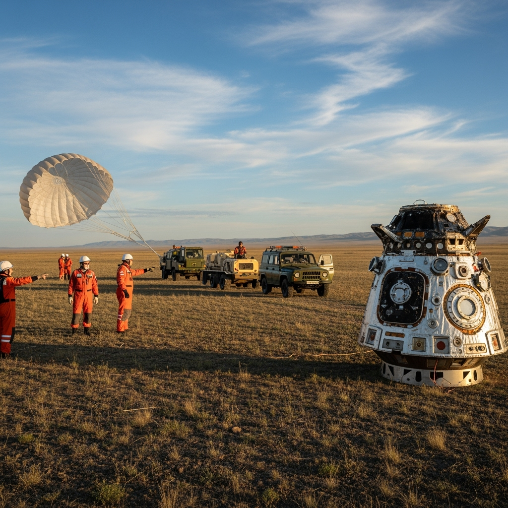 Illustration for: Bion-M No. 2 Satellite Lands Successfully