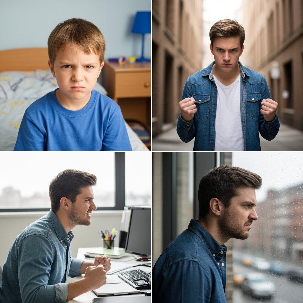 Illustration for: The Evolution of an Angry Young Man