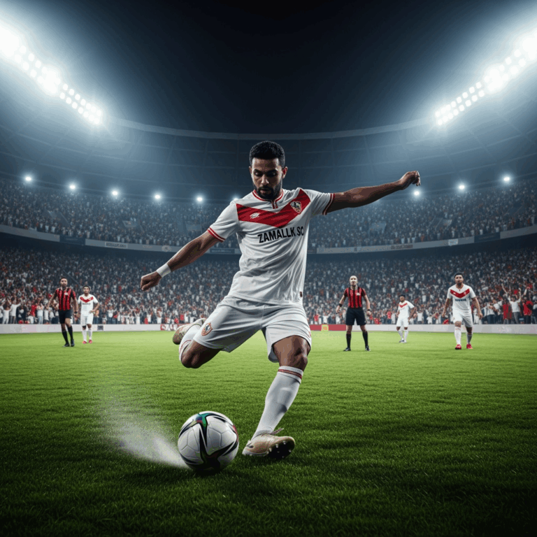 Illustration for: Zamalek Prepares for Crucial Derby Match