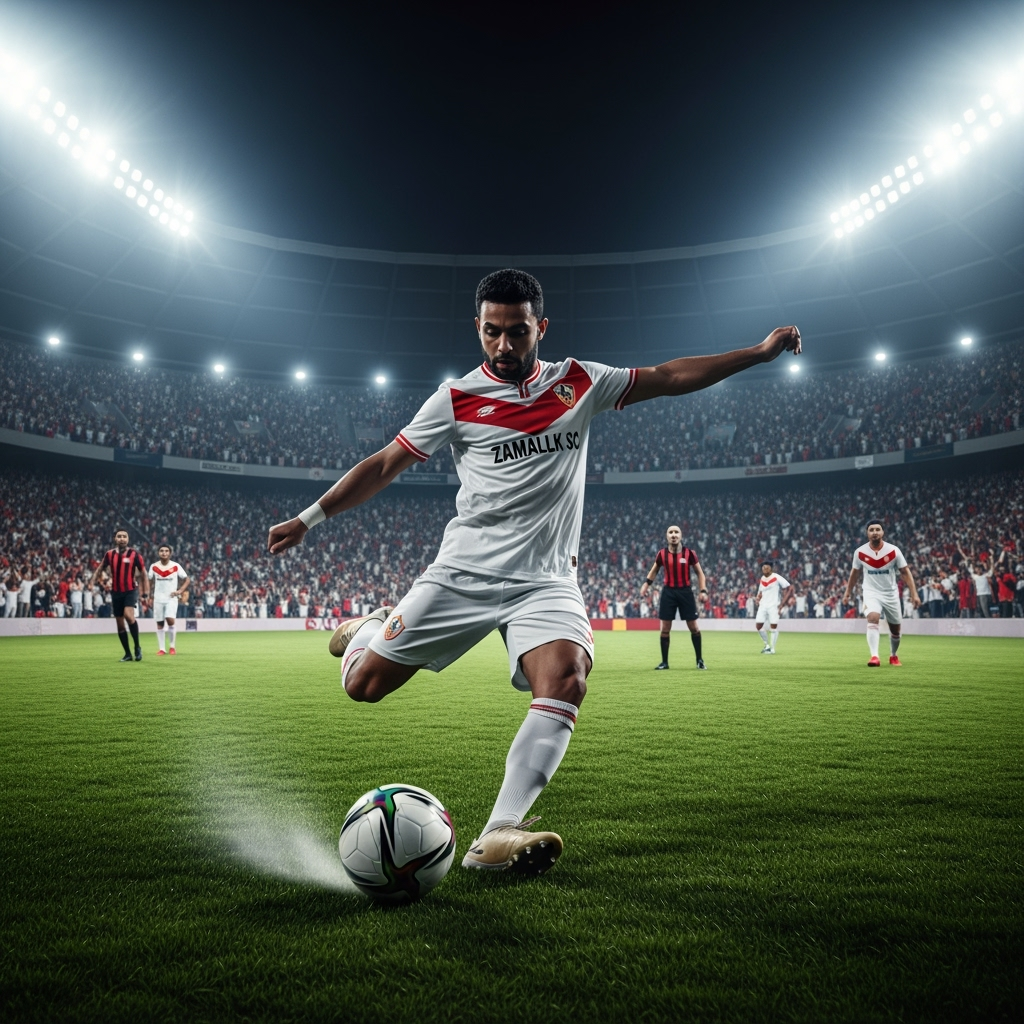Illustration for: Zamalek Prepares for Crucial Derby Match