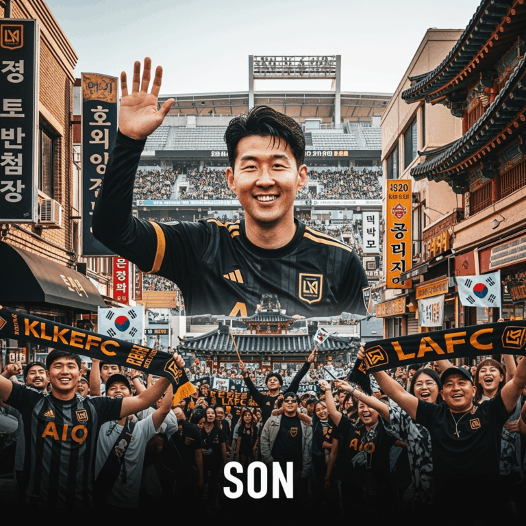 Illustration for: Son Heung-Min Joins LAFC, Igniting Koreatown Excitement