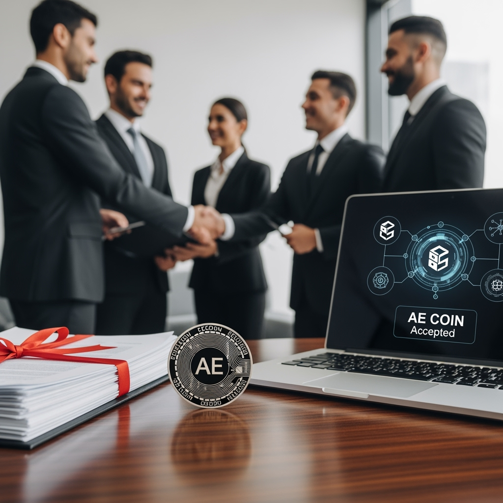 Illustration for: UAE Law Firm Embraces AE Coin for Legal Fees